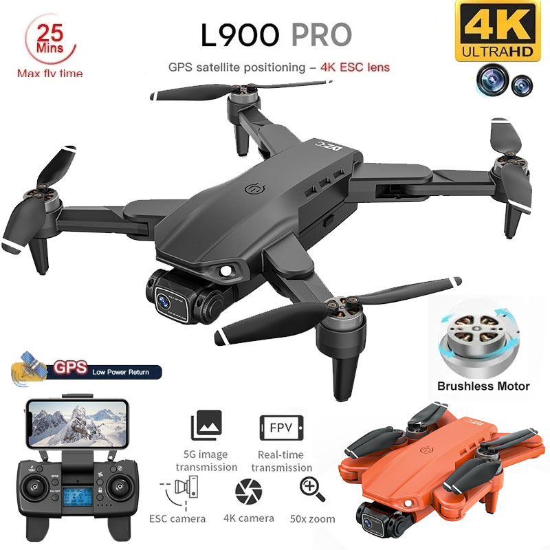 Drone Ae Rc - Квадрокоптер L900 Pro складной с GPS