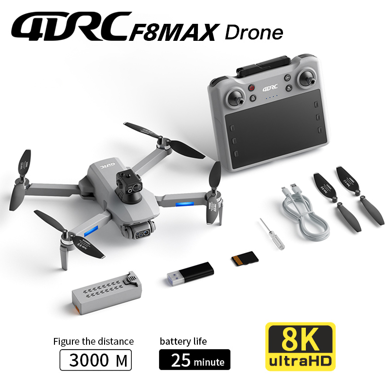Drone Rc Gps - F8 MAX GPS Дрон Профессиональная камера
