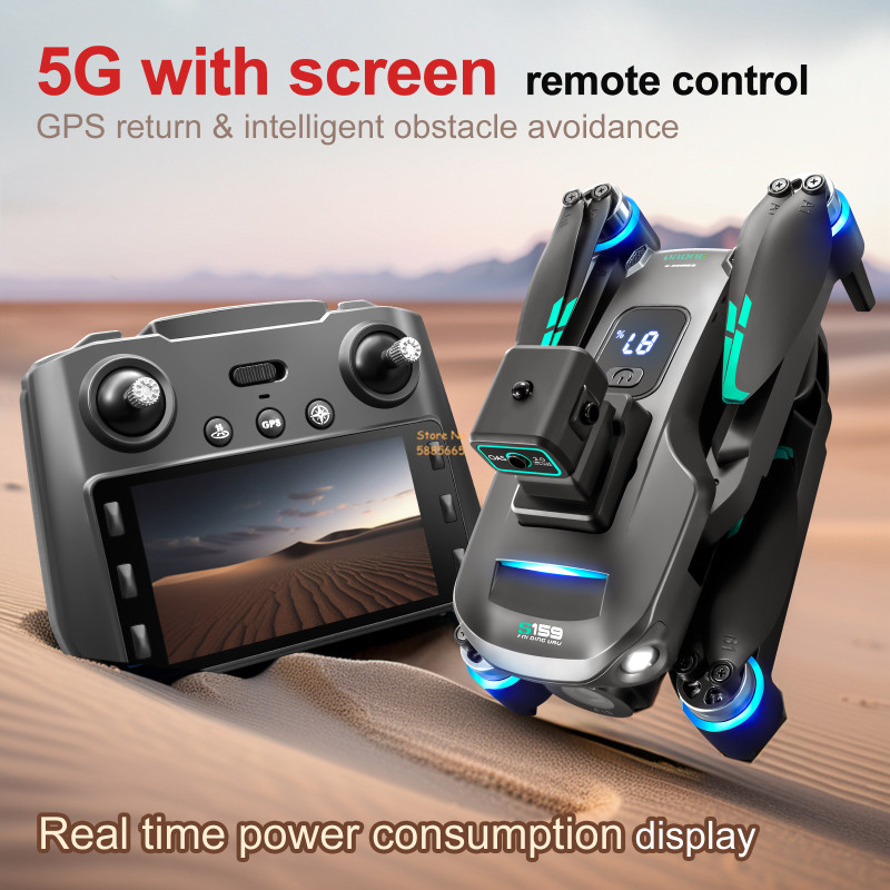 Двойная камера 8K, 5G, WIFI, F – обзор и цена Drone Rc Gps
