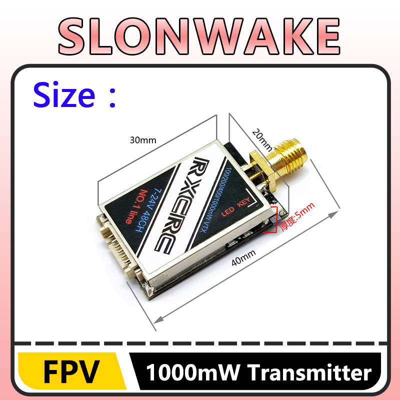 SLONWAKE 5.8G 48CH 1W VTX 100/ – обзор и цена Drone Rc1