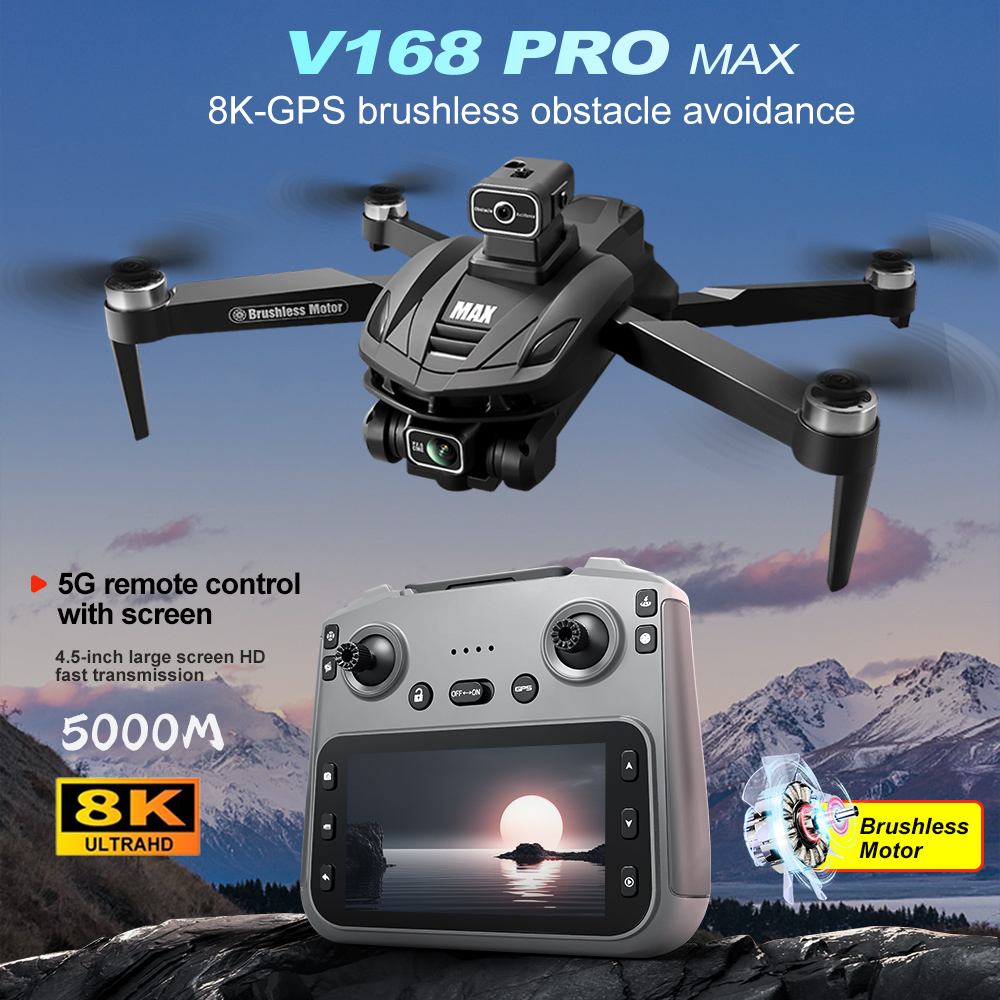V168 PRO Max GPS Дрон 8K Профе – обзор и цена Drone Rc Gps